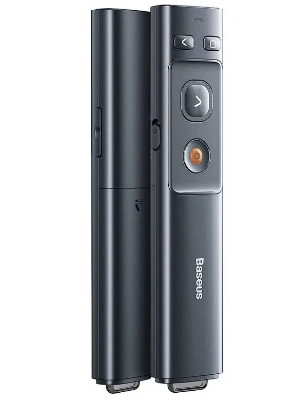 Presenter wireless Baseus, gri, cu laser și buton control