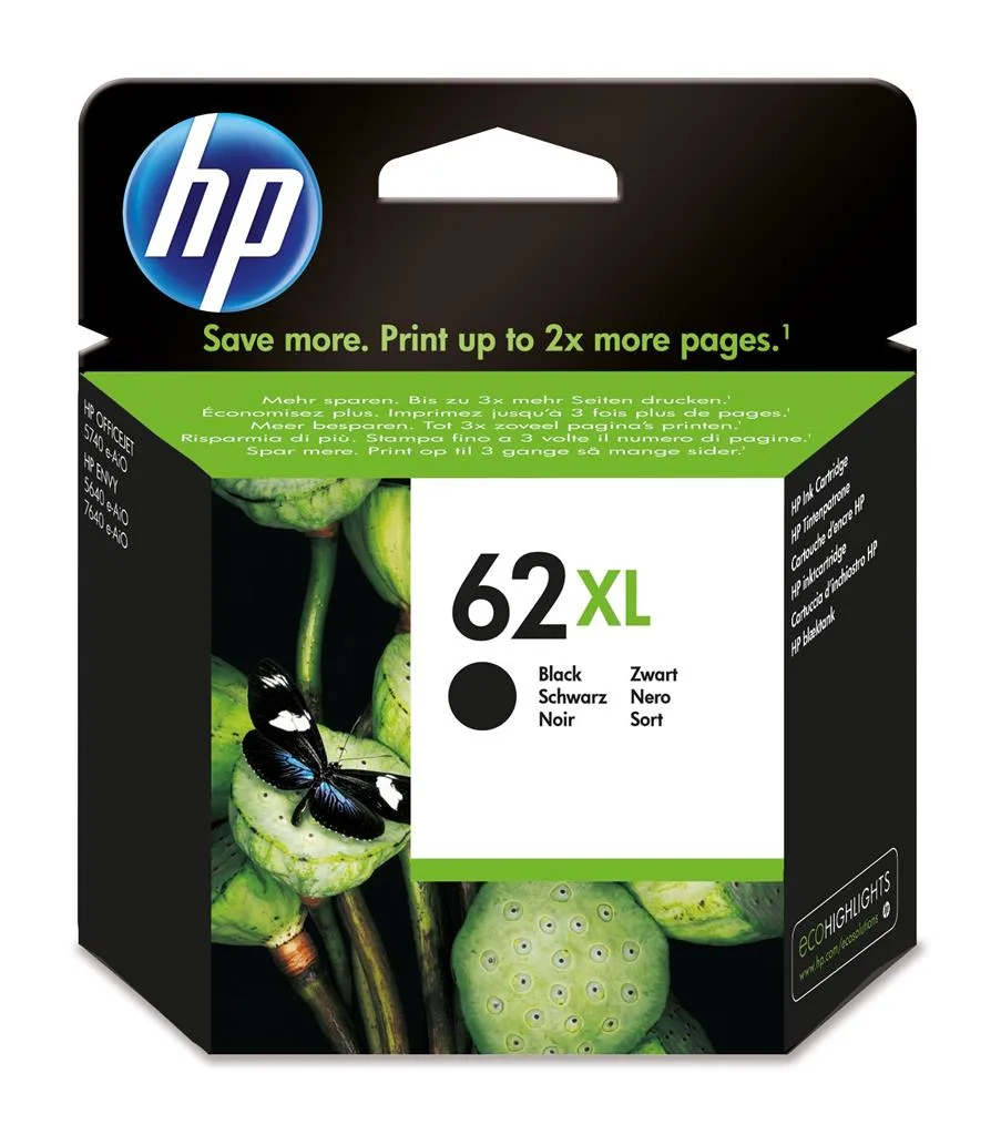 Cartus cerneala HP 62XL negru original C2P05AE