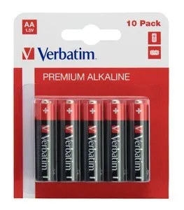 Baterii Verbatim AA alcaline 1.5V set 10 bucăți