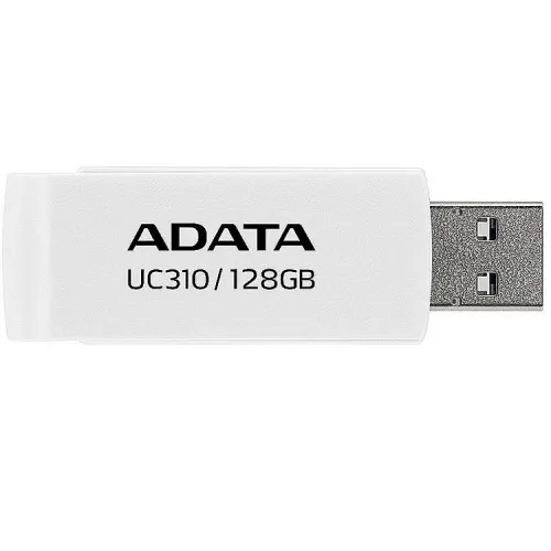 Stick USB 3.2 Adata 128GB alb cu protecție slide laterală