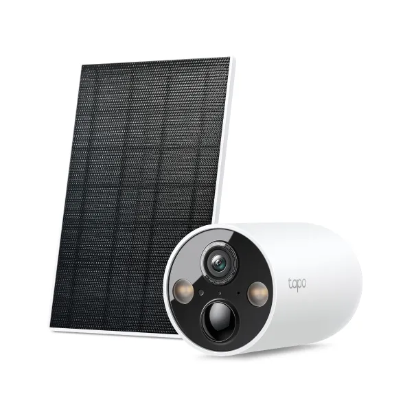 Camera IP exterior TP-Link Tapo C425 cu panou solar și acumulator integrat