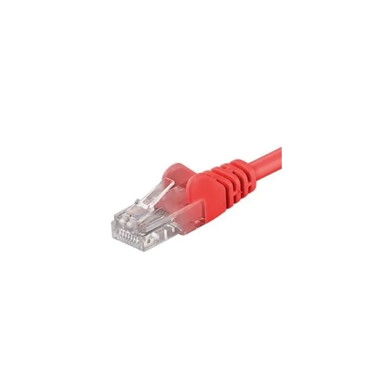 Cablul Patchcord UTP Cat.6 RJ45 de 0.25 metri în culoare roșie