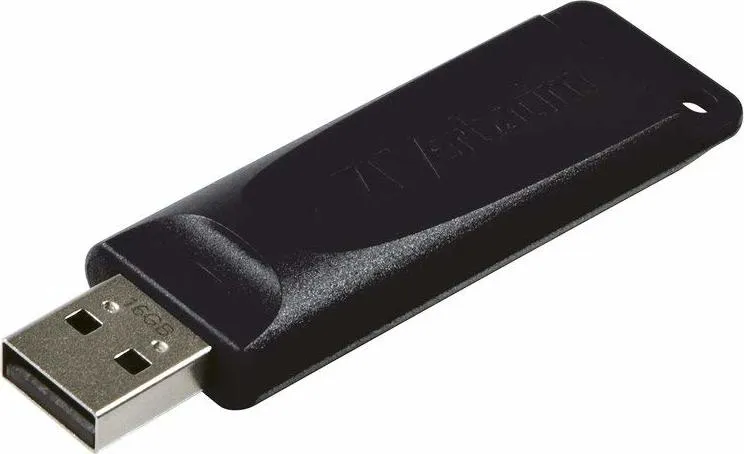 Stick USB Verbatim StoreNGo Slider 16GB negru cu mecanism slider