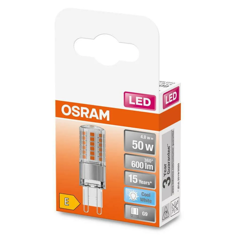 Bec LED G9 Osram LEDPIN50 4,8W lumină rece 840K