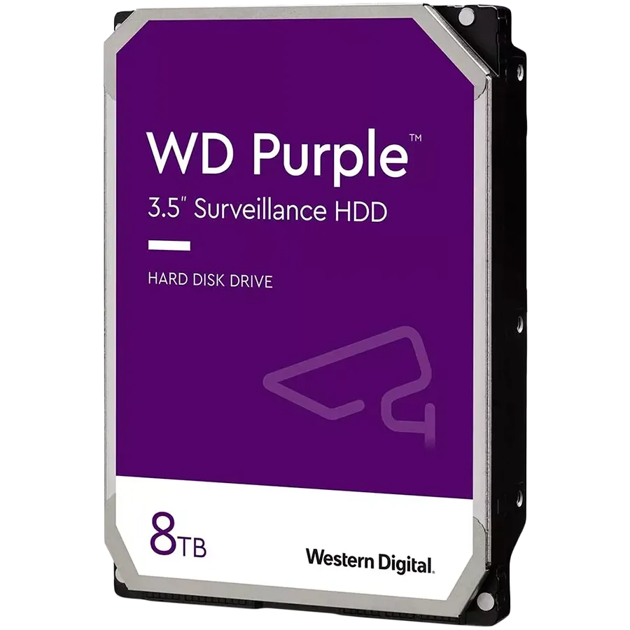 Hard disk WD Purple 8TB supraveghere video 3.5 inch SATA negru