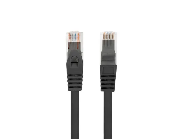 Cablu patch Cat.6 UTP negru 0,5 m Lanberg cu manta LSZH