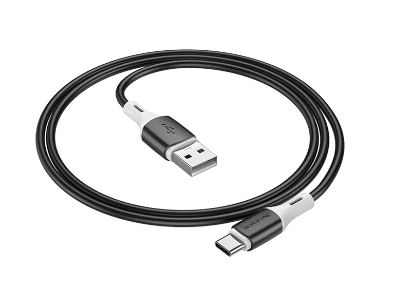 CABLU alimentare si date Borofone "BX79", Fast Charging Data Cable pt. smartphone, USB la USB Type-C 3A , 1m, negru "6974443384789" (timbru verde 0.08 lei)