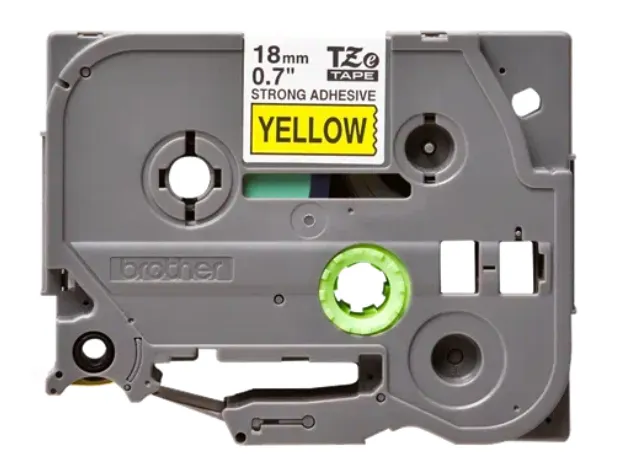 Bandă laminată Brother TZES641 18mm negru pe alb pentru etichetator