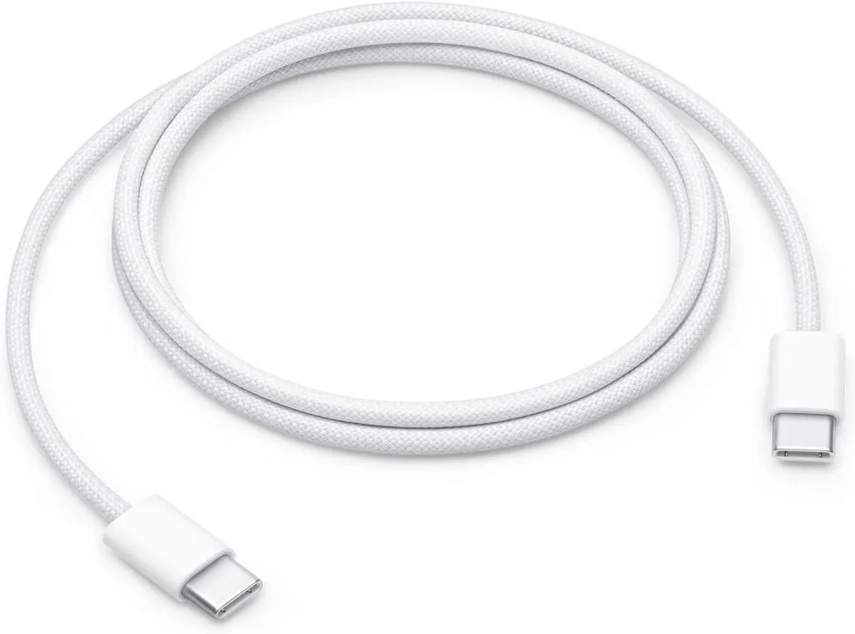Cablu USB-C Apple braided 1m alb pentru smartphone