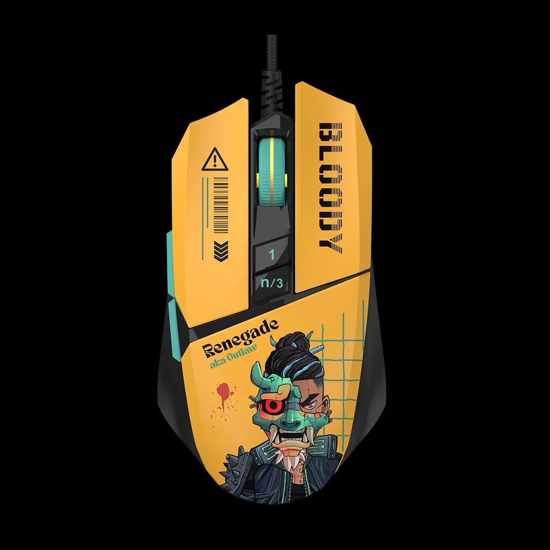 Mouse gaming A4Tech Bloody W63Max cu iluminare RGB animată