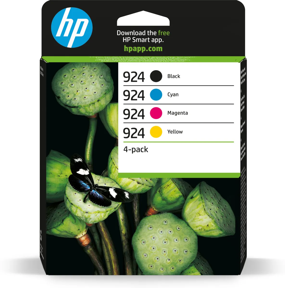 Cartușe HP 924 CMYK originale pentru OfficeJet Pro 8122e 8132e