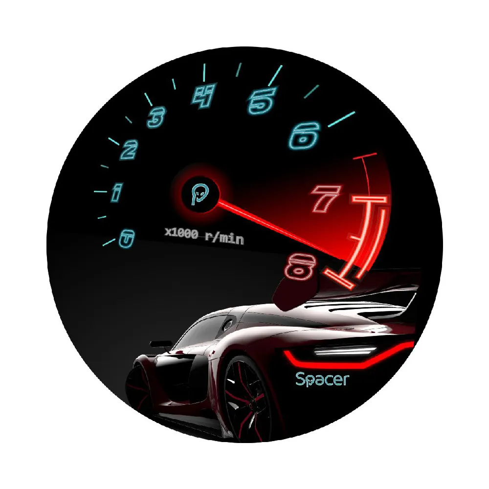 Covor rotund SPACER pentru scaun gaming, protecție parchet, 120 cm diametru