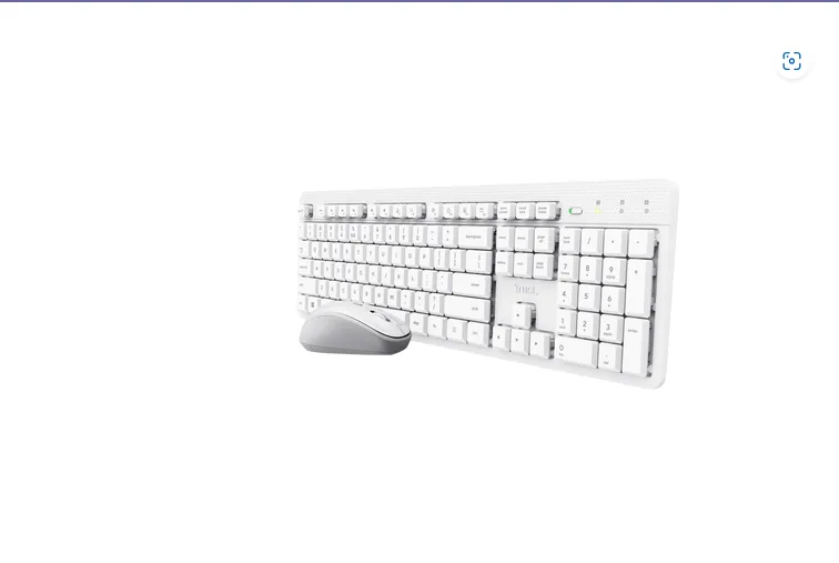 Kit tastatură și maus wireless Trust Ody II color alb