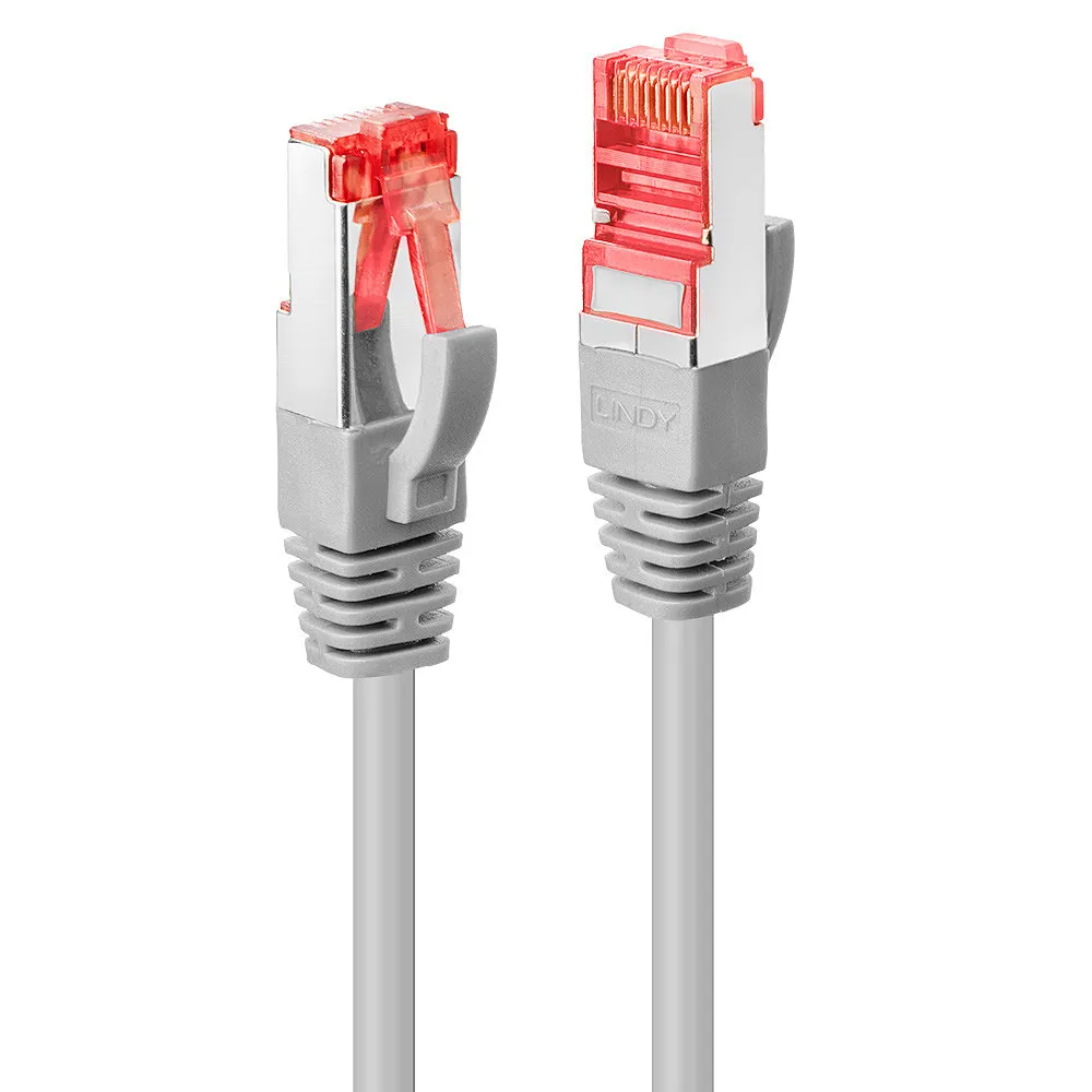 Cablu retea Lindy Cat.6 S/FTP gri 0.5 metri cu conectori RJ45