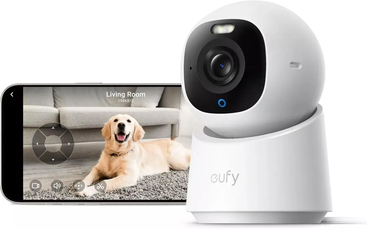 Camera supraveghere video indoor eufy E30 4K UHD, 360, AI, Night Vision Color, Alb "T8417321" (timbru verde 0.8 lei) - 0194644296896