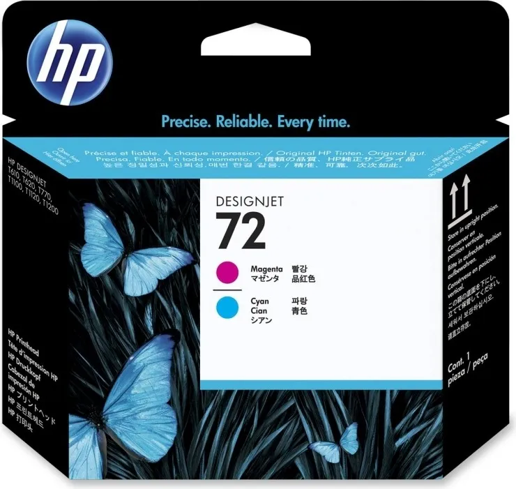 Capă de imprimare HP 72 magenta cyan DesignJet T1100