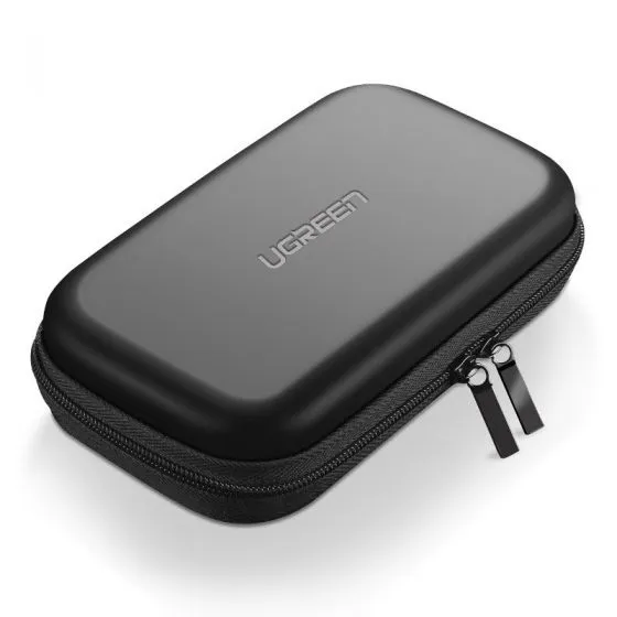 Husă neagră protectoare Ugreen LP128 pentru HDD/SSD 2.5 inch cu protecție la apă