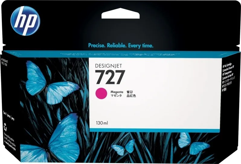 Cartus cerneala original HP 727 magenta 130ml pentru imprimante DesignJet