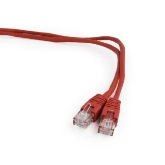 Patch cord UTP Cat5e Gembird roșu 0.25 m cu conectori RJ45