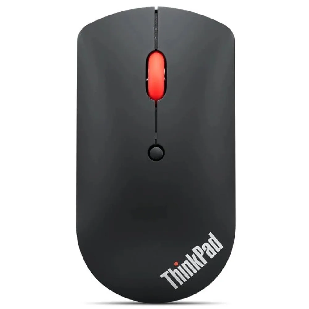 Mouseă USB wireless Lenovo Silent Black cu design ergonomic negru