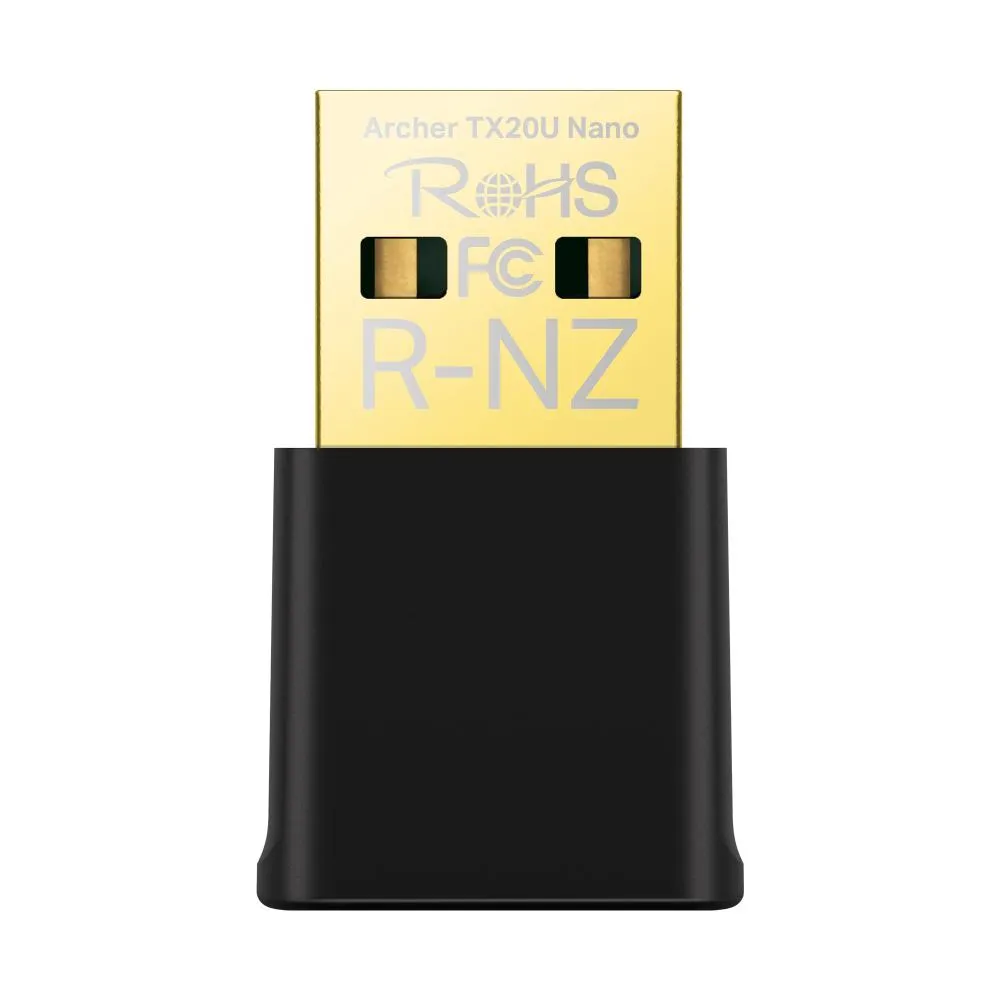 Adaptor Wi-Fi 6 TP-Link Archer TX20U Nano extern negru cu antene interne