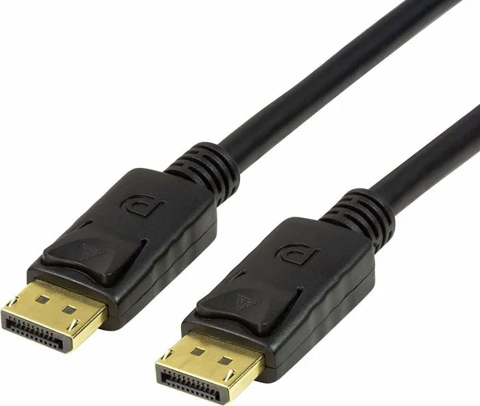 Cablu DisplayPort Logilink 2m cu conectori auriți negri