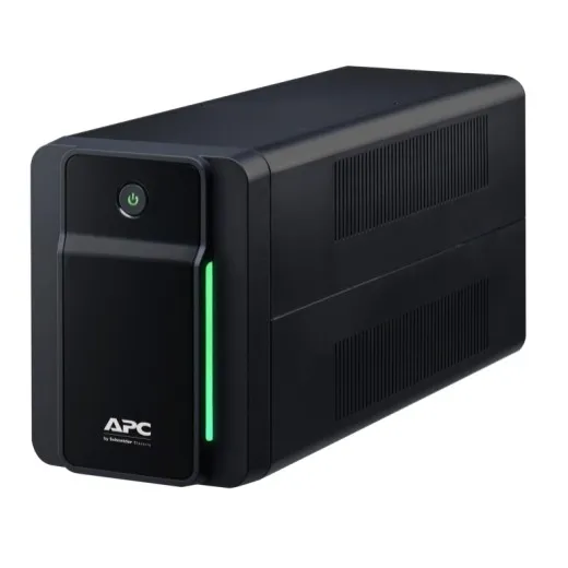 UPS APC Back-UPS 750VA negru cu 4 porturi IEC și afișaj LED