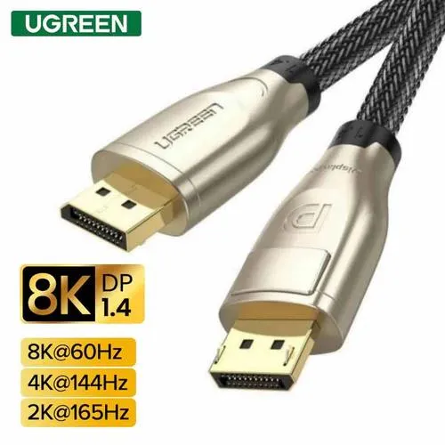 Cablu DisplayPort Ugreen DP112 8K 60Hz negru braided 1m