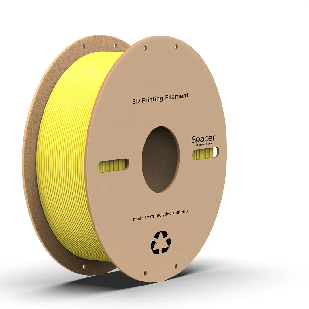 Filament PLA Spacer galben, bobina 1kg pentru imprimantă 3D