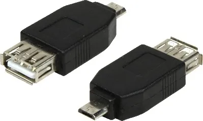 Adaptor Logilink Micro-USB la USB, conector negru