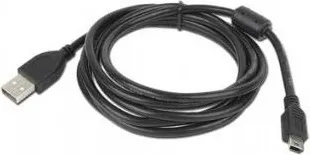 Cablu USB Mini-USB 1.8m Gembird conectori auriti negru