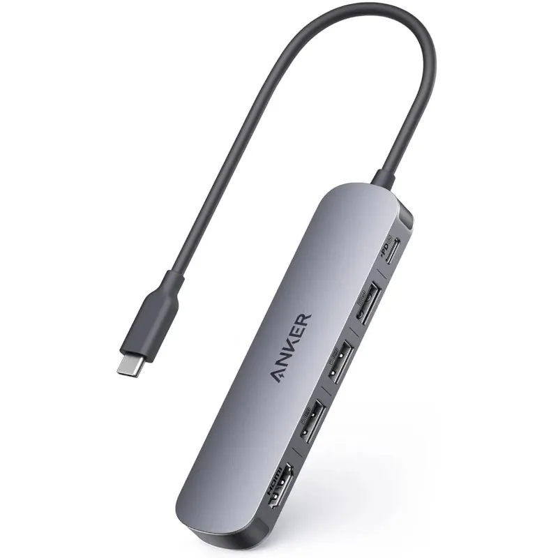 Stație de andocare Anker 5-în-1 cu porturi USB și HDMI 4K