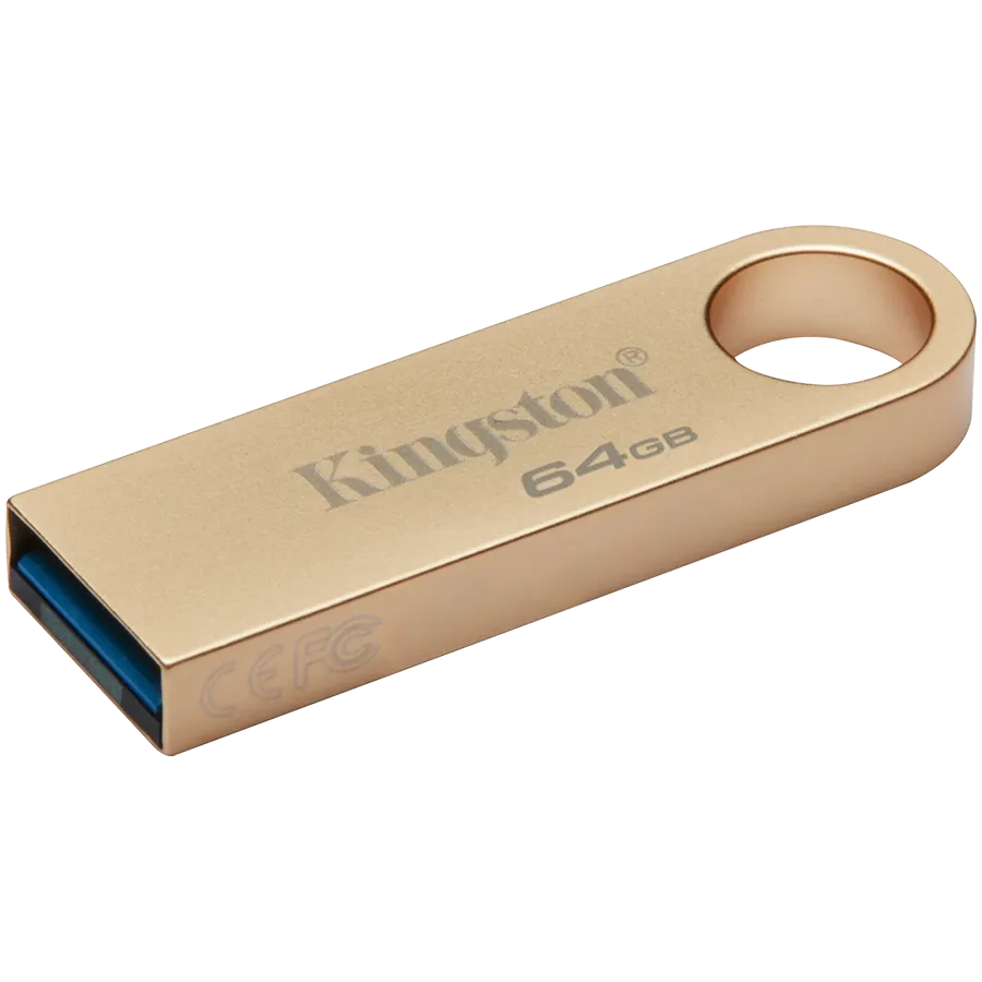 Stick USB Kingston 64GB metalic auriu USB 3.2