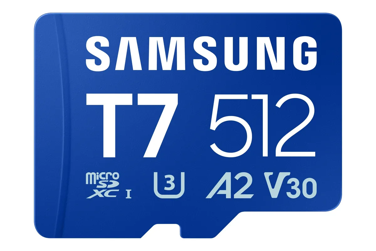 Card microSD Samsung T7 512GB pentru smartphone și tabletă