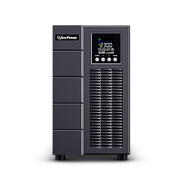 UPS Cyber Power OLS3000EA-DE tower negru cu ecran LCD si conectori