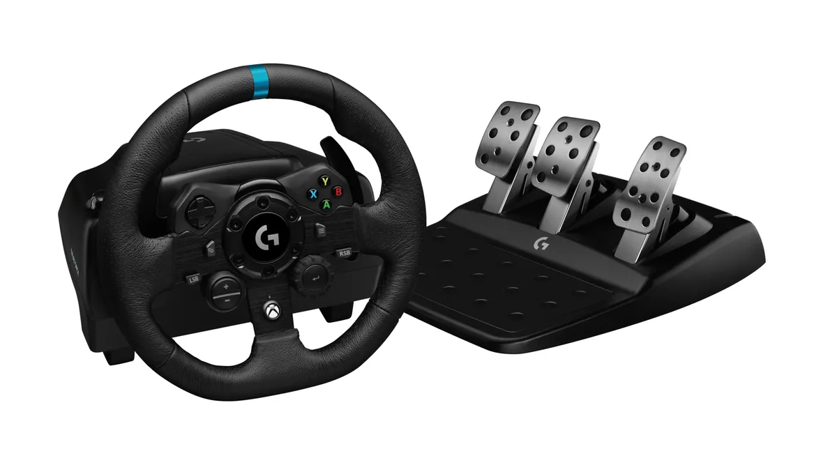 Volan Logitech G923 SE negru cu schimbător de viteze integrat pentru jocuri de curse