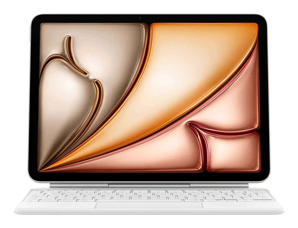 Tastatura Magic Keyboard alba pentru iPad Air 11 cu trackpad integrat