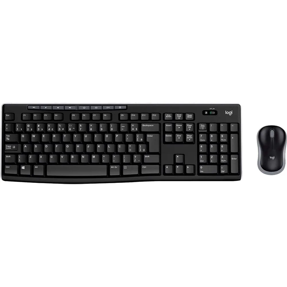 Set tastatură și maus wireless Logitech MK270 negru cu receptor USB