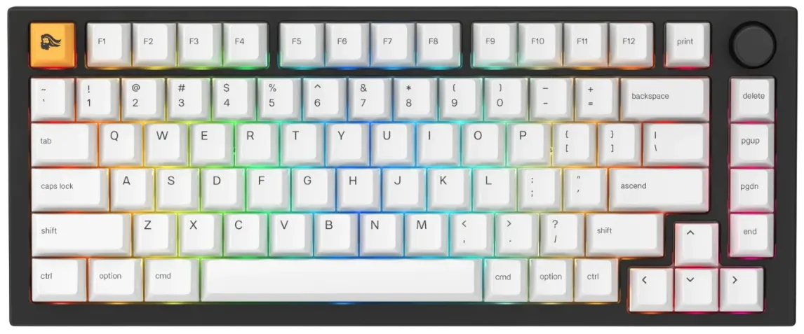Tastatura mecanica Glorious GMMK PRO 75% cu switch-uri Fox Linear
