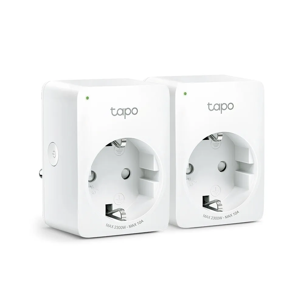 Priža inteligentă TP-Link Tapo P100 albă cu priză Schuko T și buton control
