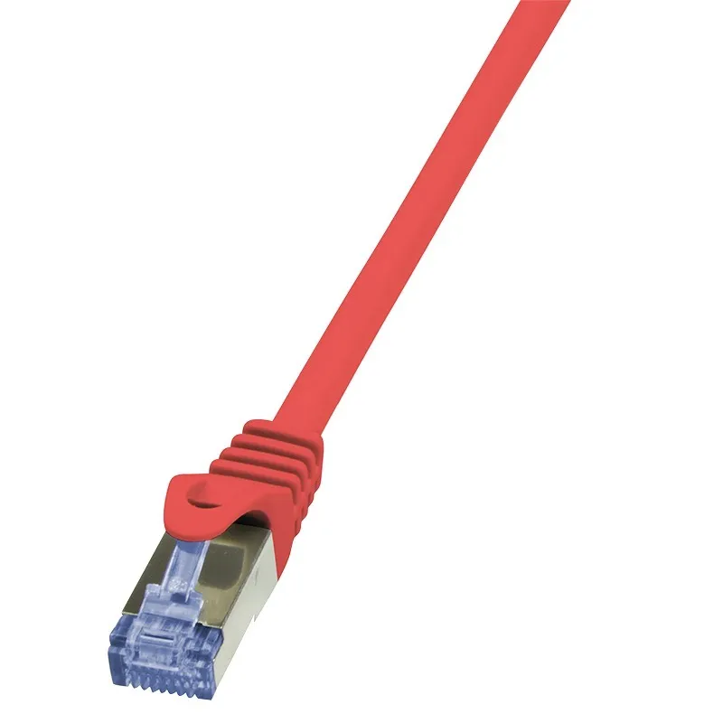 Patch cord S/FTP Cat6a Logilink roșu 0,5 m dublu ecranat