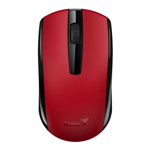Maus wireless Genius ECO-8100 roșu cu receptor 2.4GHz