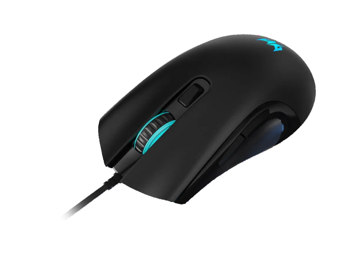 Mouse gaming Acer Predator Cestus 333 RGB negru cu iluminare