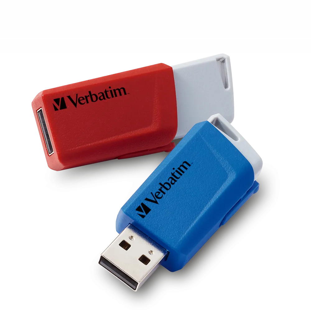 Stick USB Verbatim StoreNClick 2x32GB roșu și negru