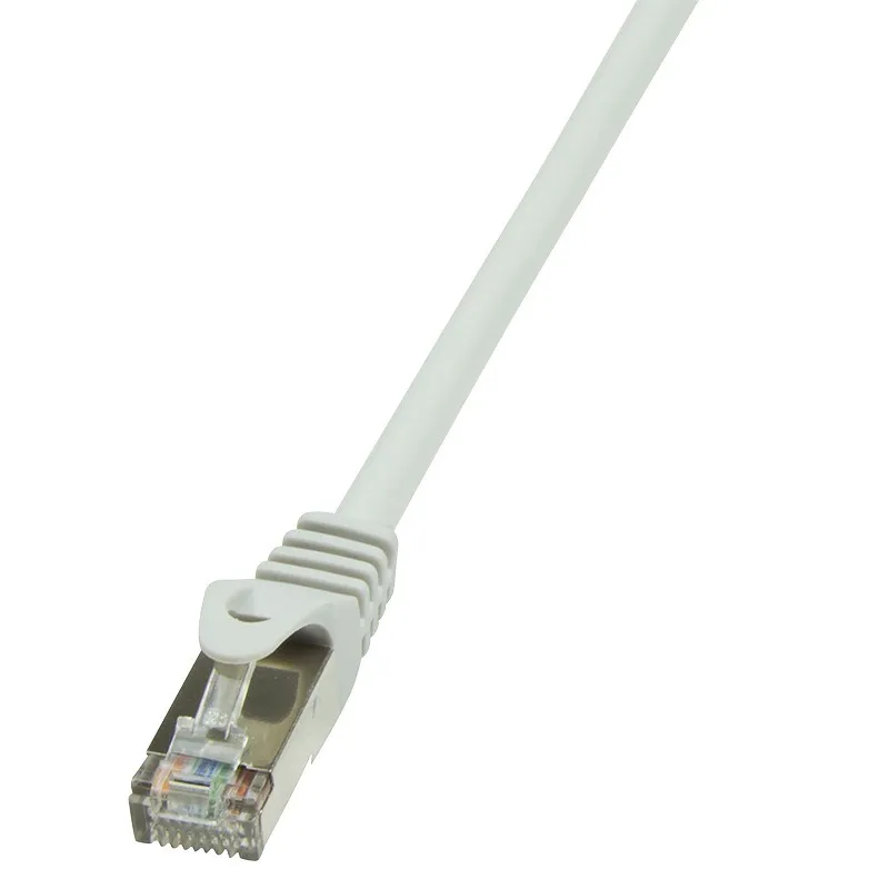 Cablu Patch Cord FTP Cat5e Logilink 0.25m gri cu conectori RJ45