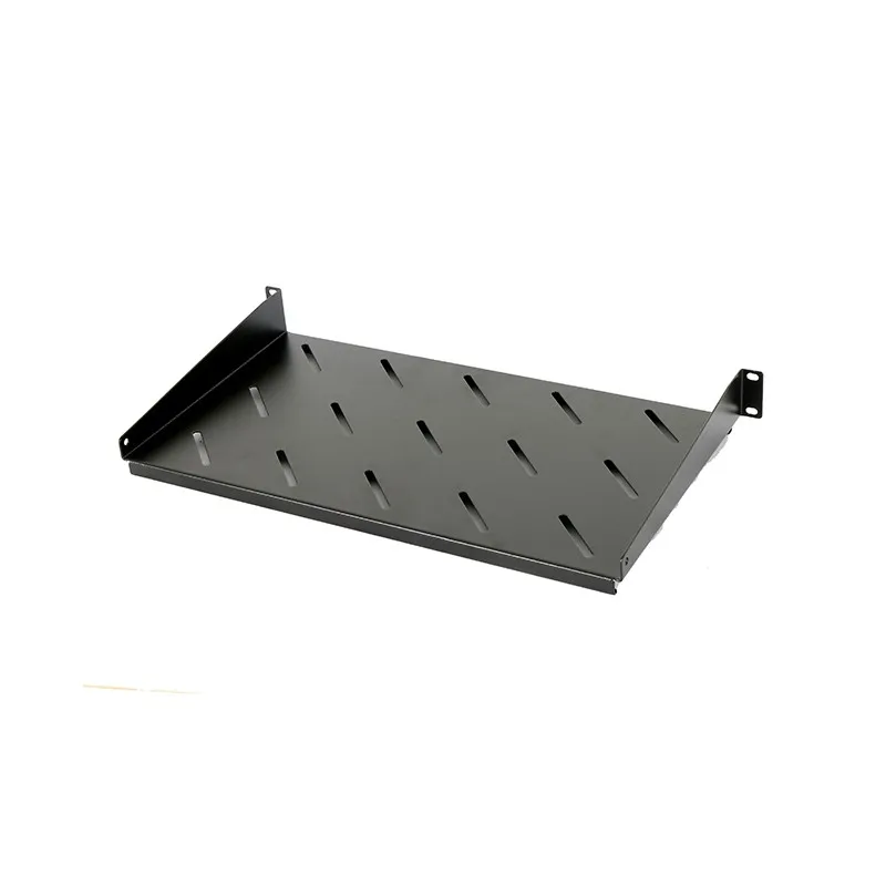 Raft servidor 19 inch 1U negru cu fixare frontală