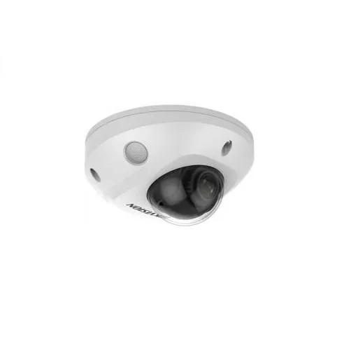 Camera IP Hikvision mini dome 4MP alba, montata pe perete