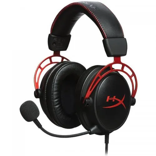 Căști gaming HyperX Cloud Alpha roșu cu microfon detașabil