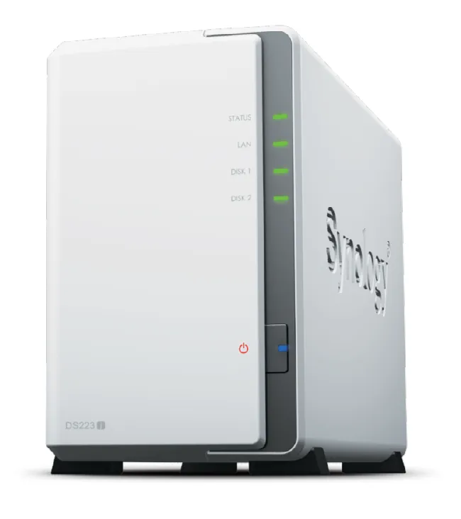 NAS Synology DS223 2 Bay cu Procesor Quad Core și 2GB RAM