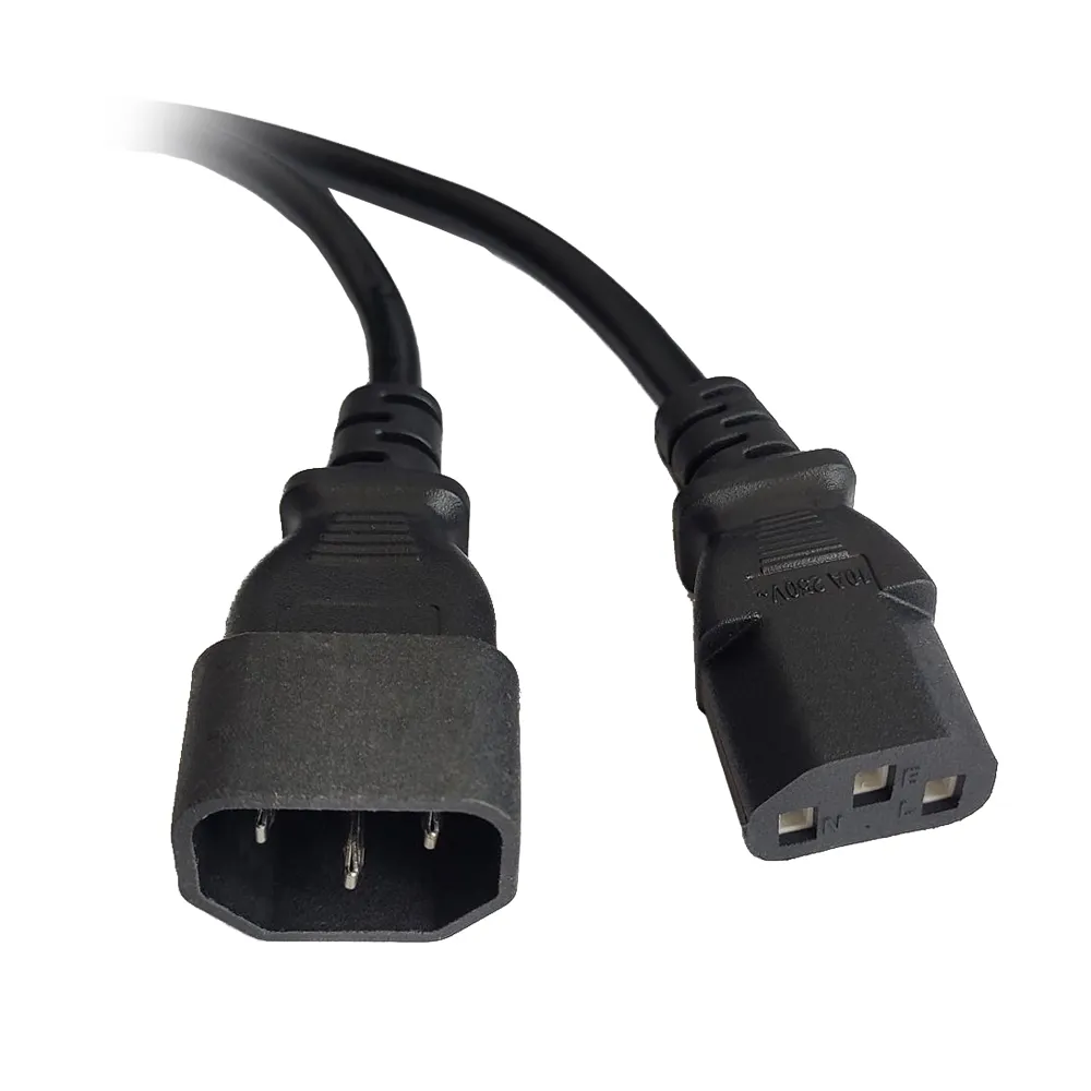 Cablu alimentare Spacer prelungitor 1.8m conectori C14 C13 negru